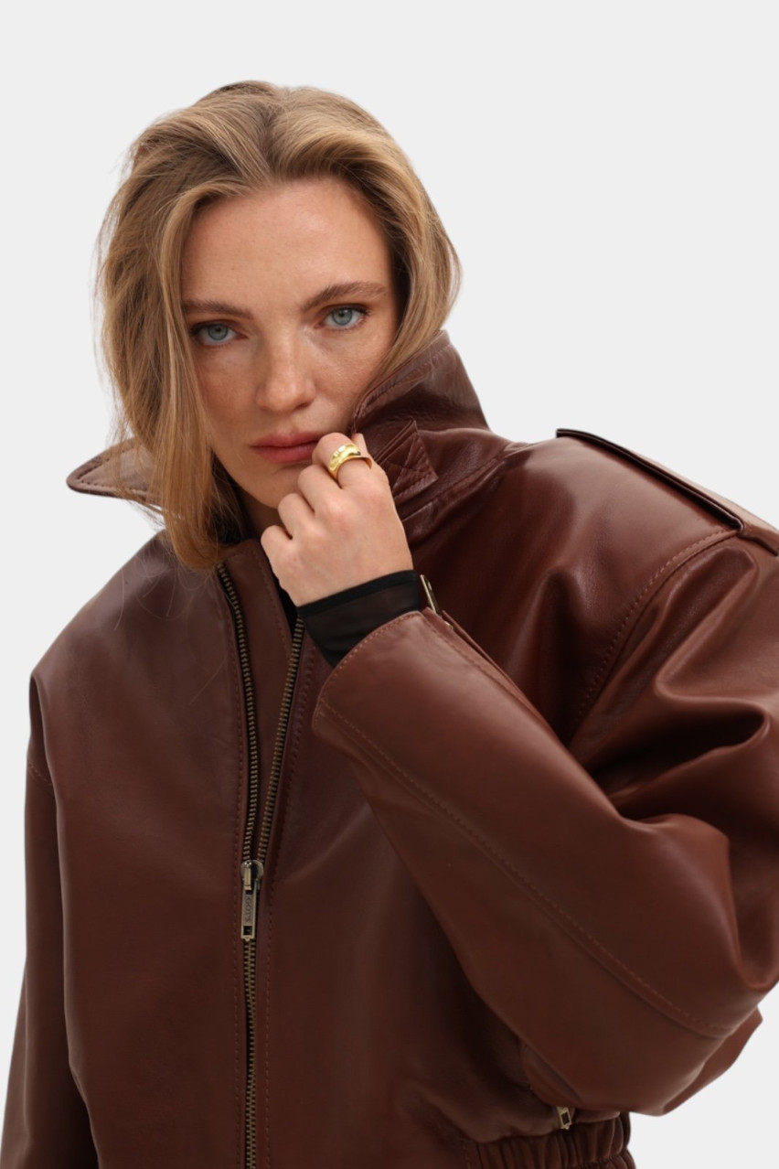 Коричневая оверсайз куртка Major GOT'S.Label