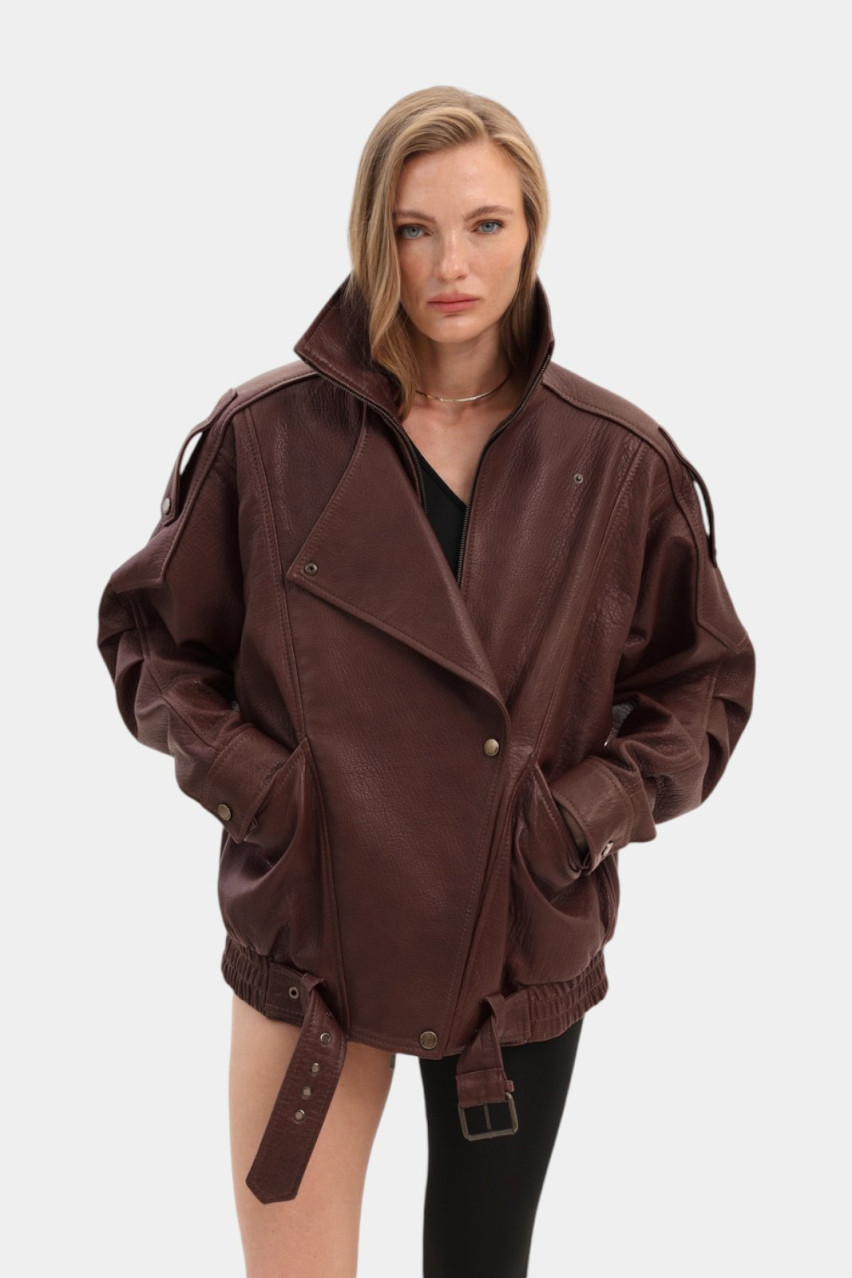 Шоколадная куртка Pretty Woman с поясом GOT'S.Label