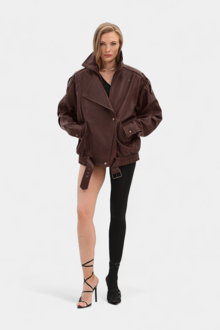 Шоколадная куртка Pretty Woman с поясом GOT'S.Label