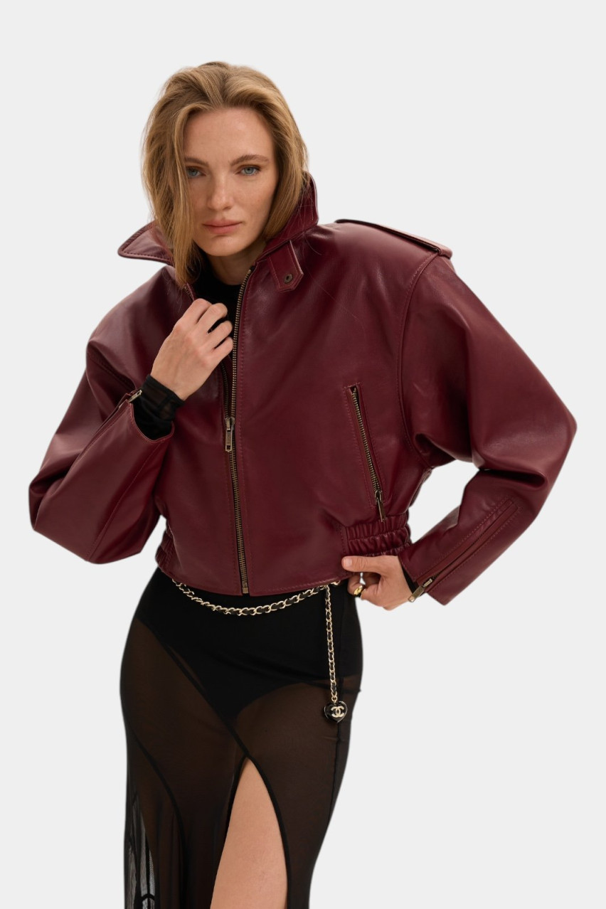 Бордовая оверсайз куртка Major GOT'S.Label