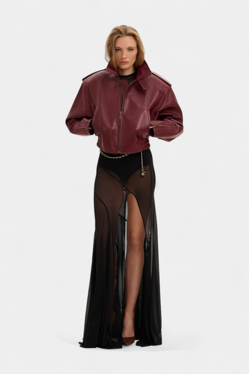 Бордовая оверсайз куртка Major GOT'S.Label