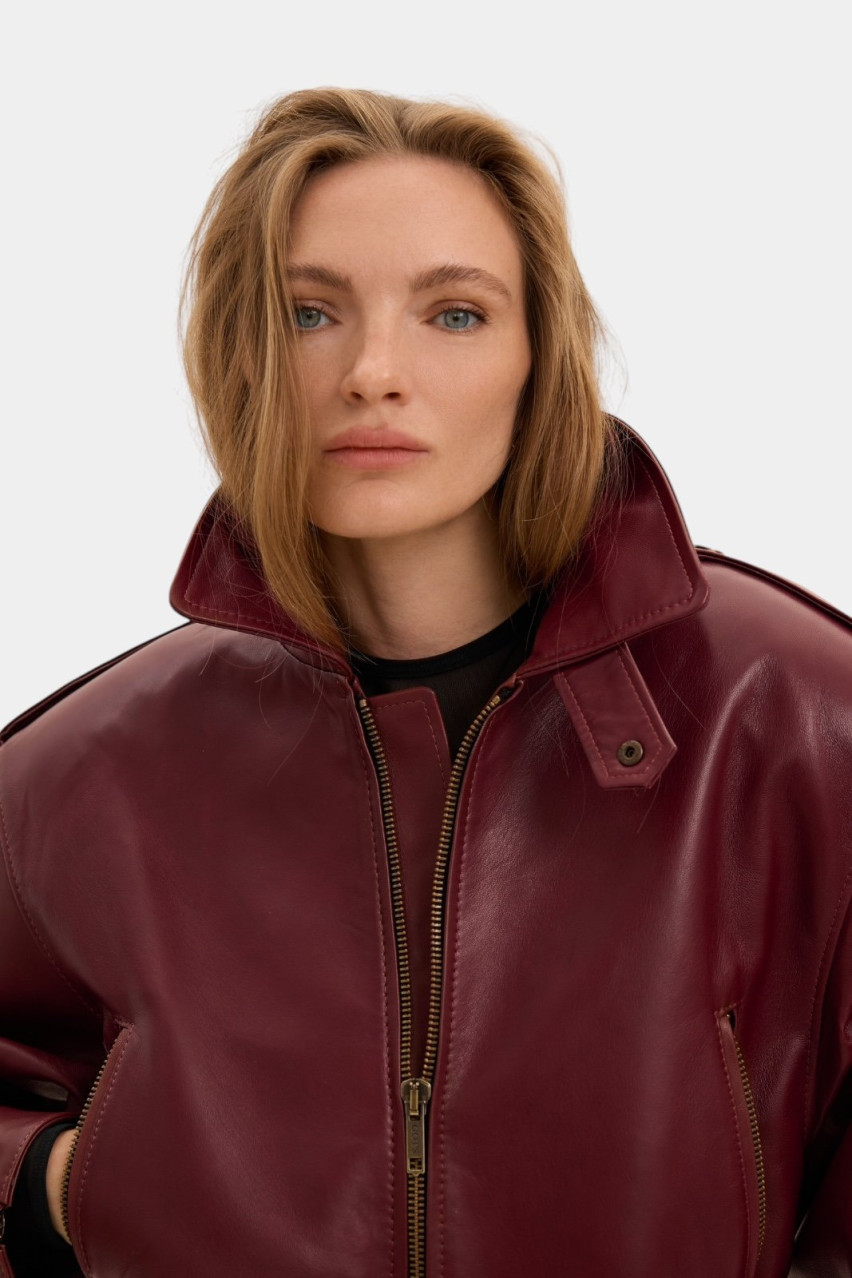 Бордовая оверсайз куртка Major GOT'S.Label