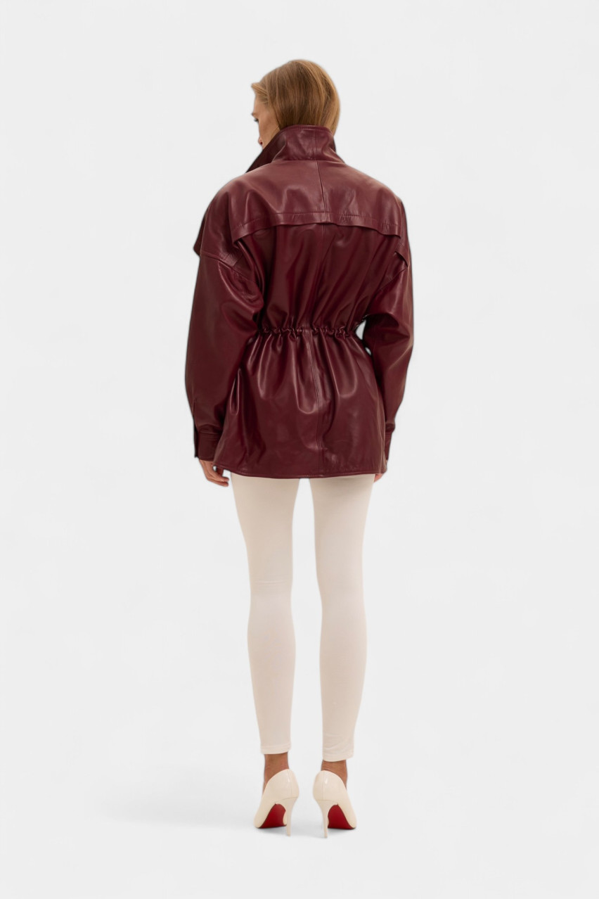 Бордовая куртка Brave на завязках GOT'S LABEL