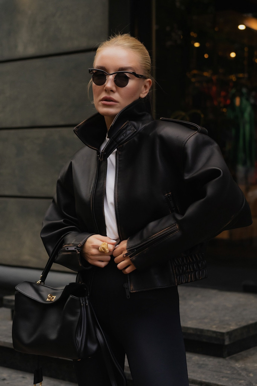 Черная оверсайз куртка Major GOT'S LABEL