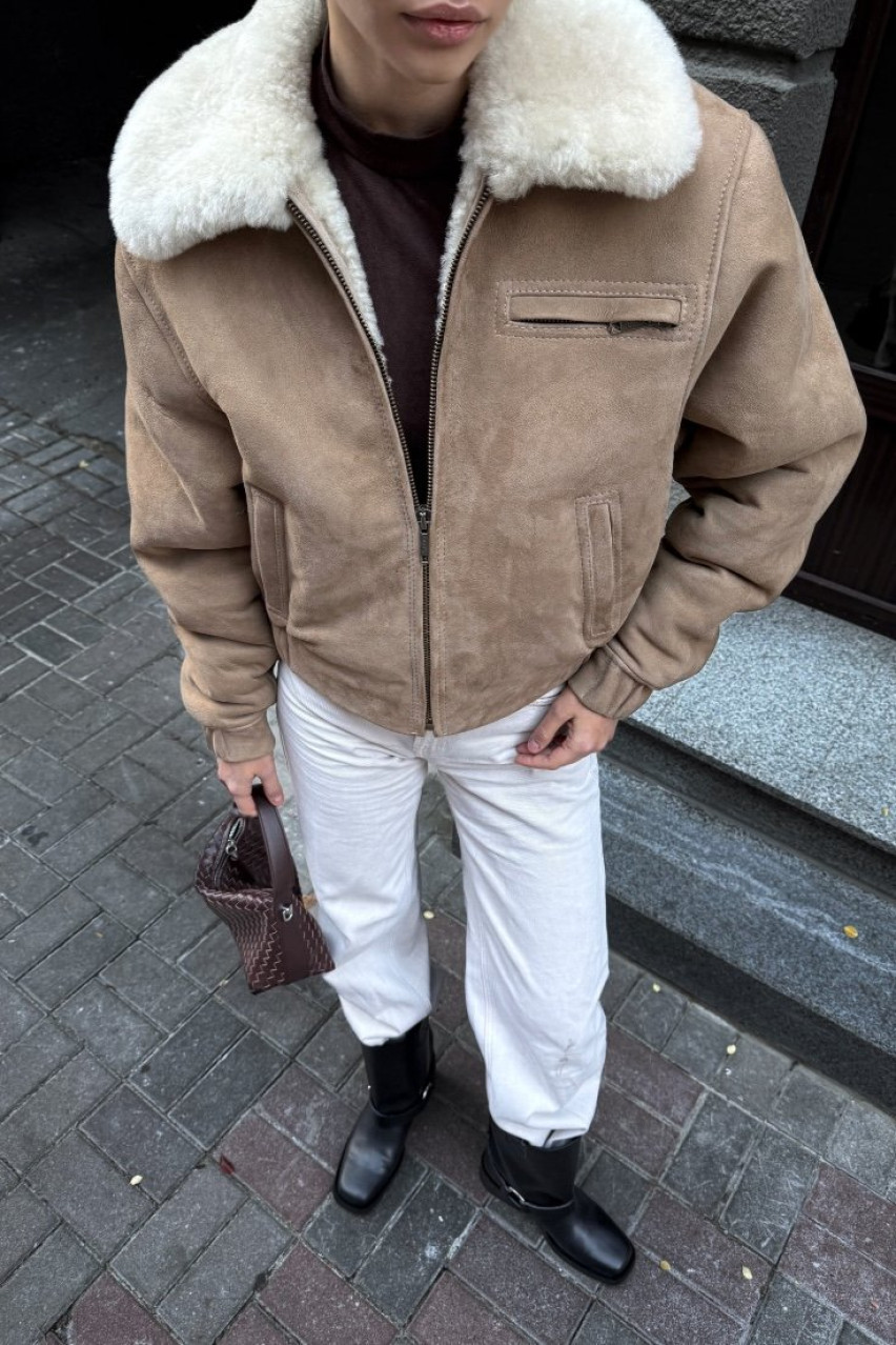 Бежевая дубленка Base GOT'S LABEL