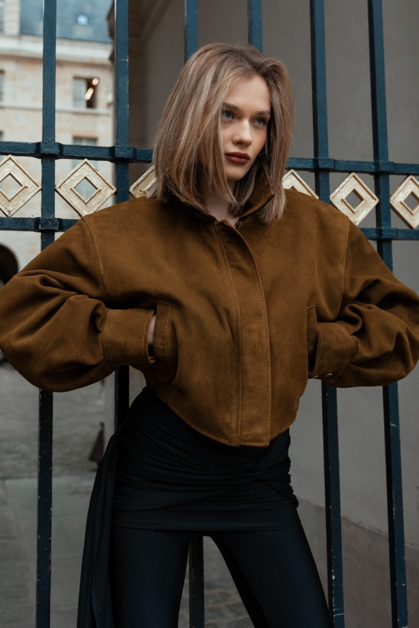 Кемел вкорочений бомбер оверсайз крою GOT'S LABEL