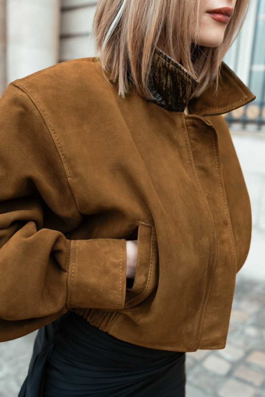 Кемел вкорочений бомбер оверсайз крою GOT'S LABEL