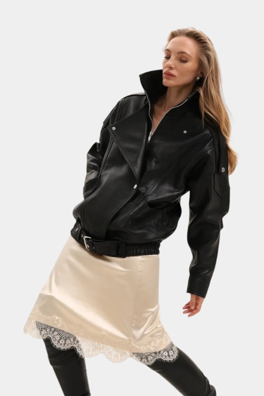 Чорна куртка Pretty Woman з поясом GOT'S LABEL