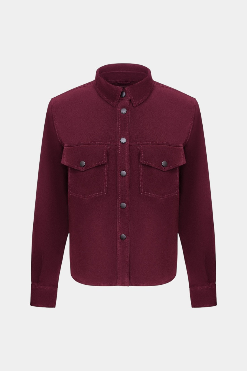 Бордова сорочка прямого крою GOT'S LABEL
