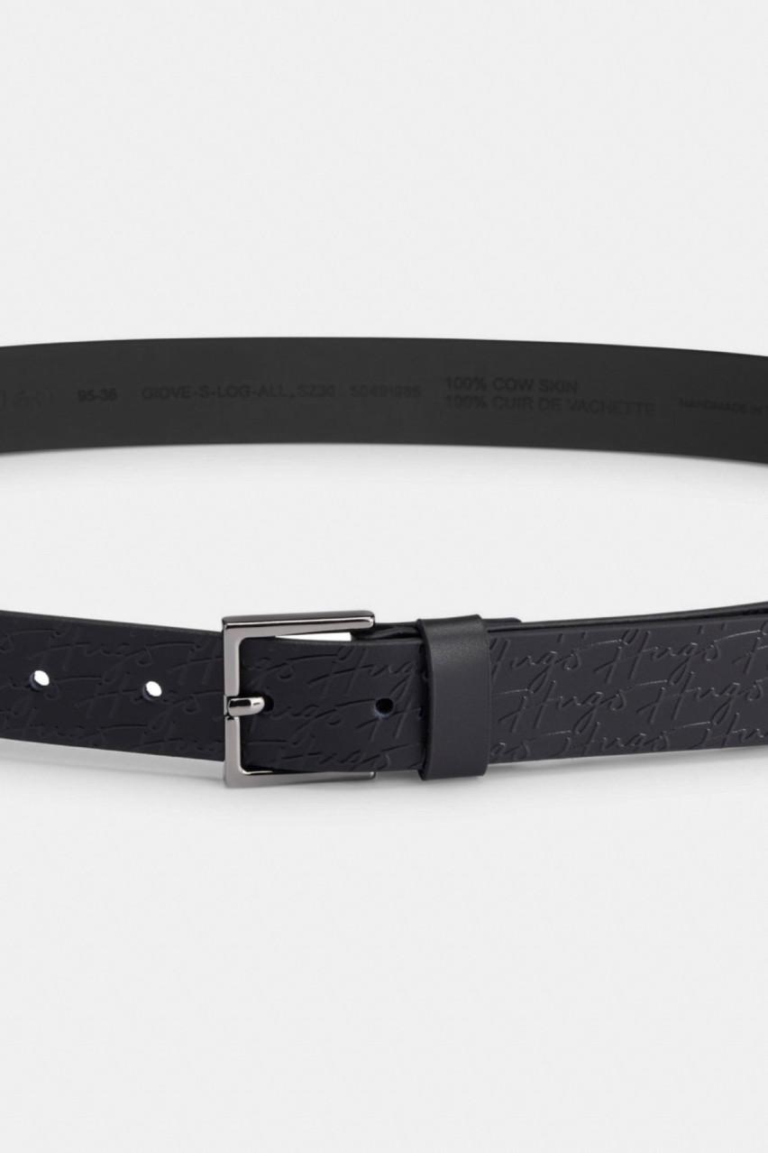 Чорний ремінь HUGO