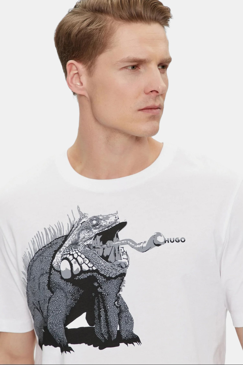 Белая футболка HUGO