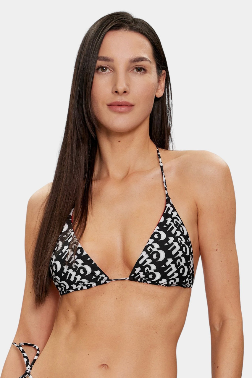 Чорно-білий купальник HUGO