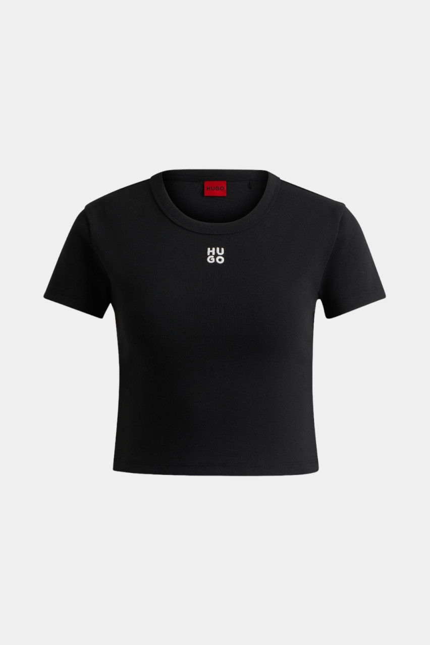 Чёрный топ Delanor 50512000 001 HUGO