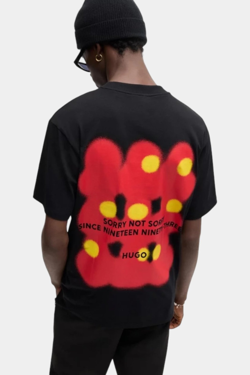 Чёрная футболка Dilippers 50519004 001 HUGO