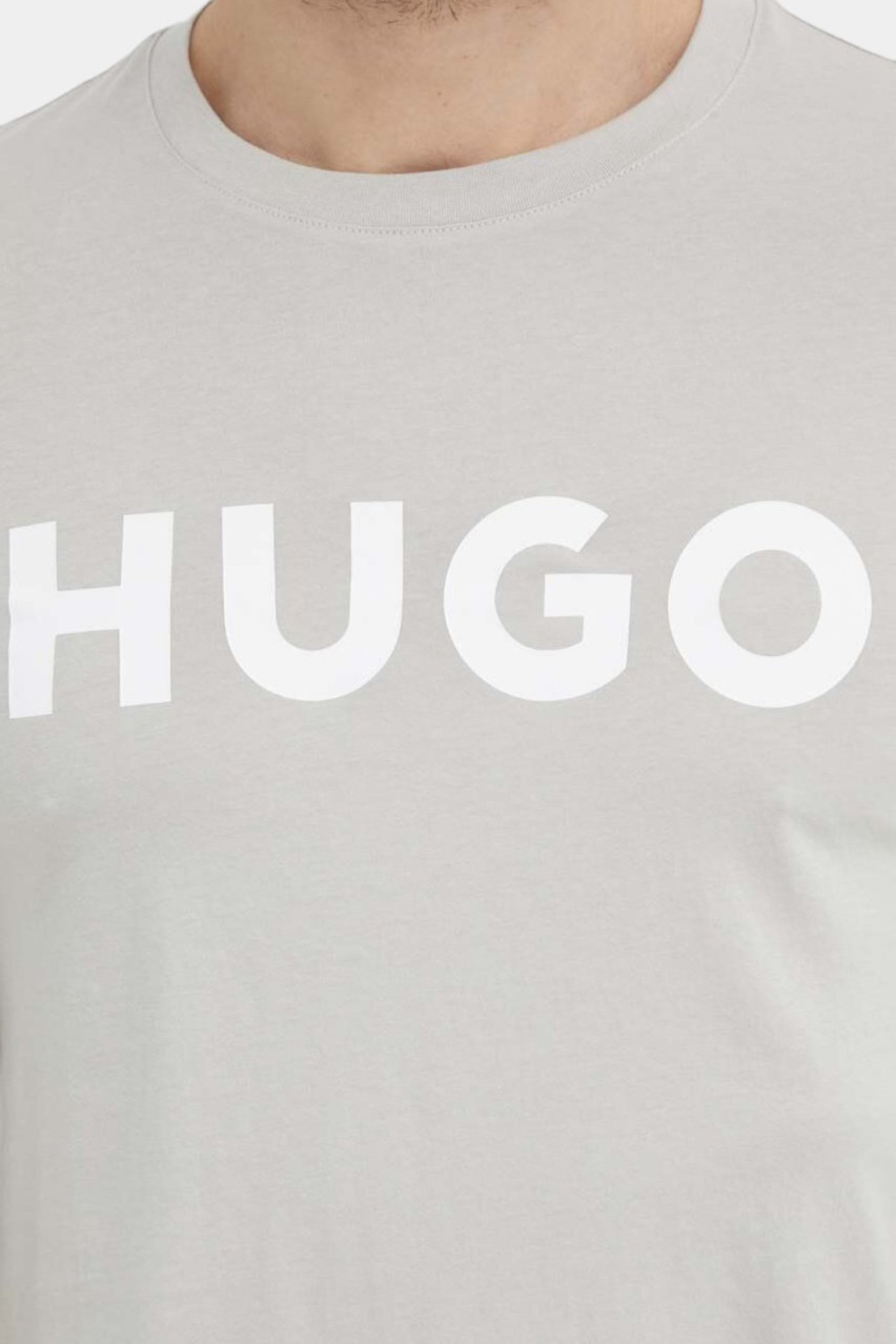 Бежева футболка Dulivio 50467556 055 HUGO