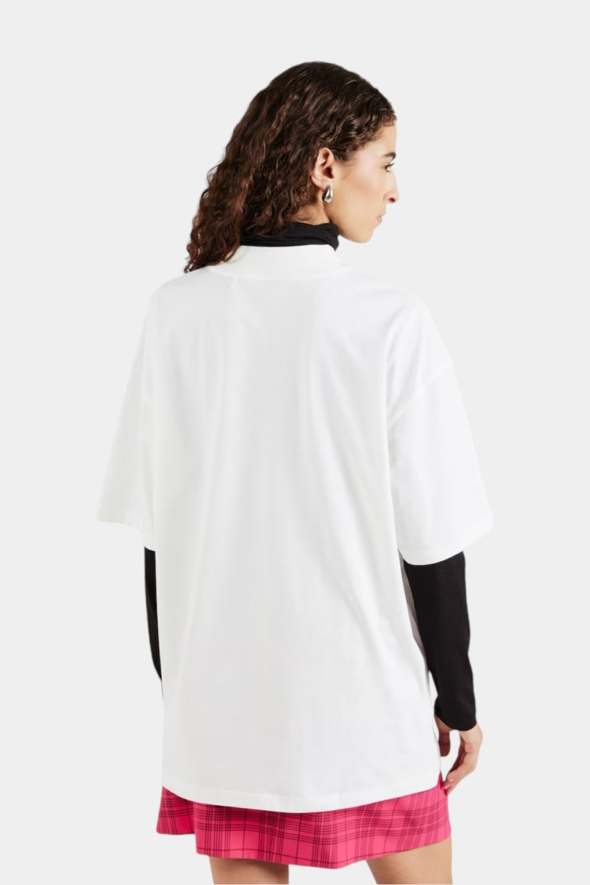 Біла бавовняна футболка Driselina з логотипом 50525752 102 HUGO