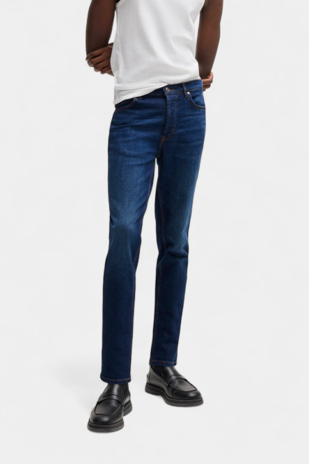 Синие джинсы HUGO 634 Tapered Fit