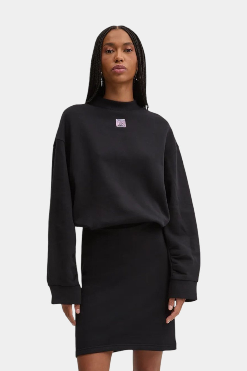 Чорна бавовняна сукня Norrigan 50522762 001 HUGO