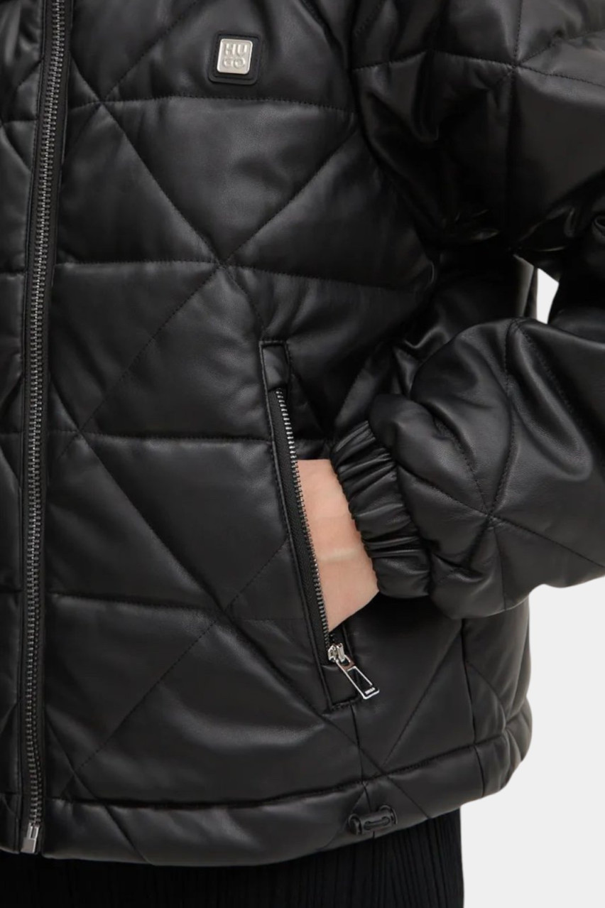 Черный водонепроницаемый пуховик Fermina-1 50528715 001 HUGO