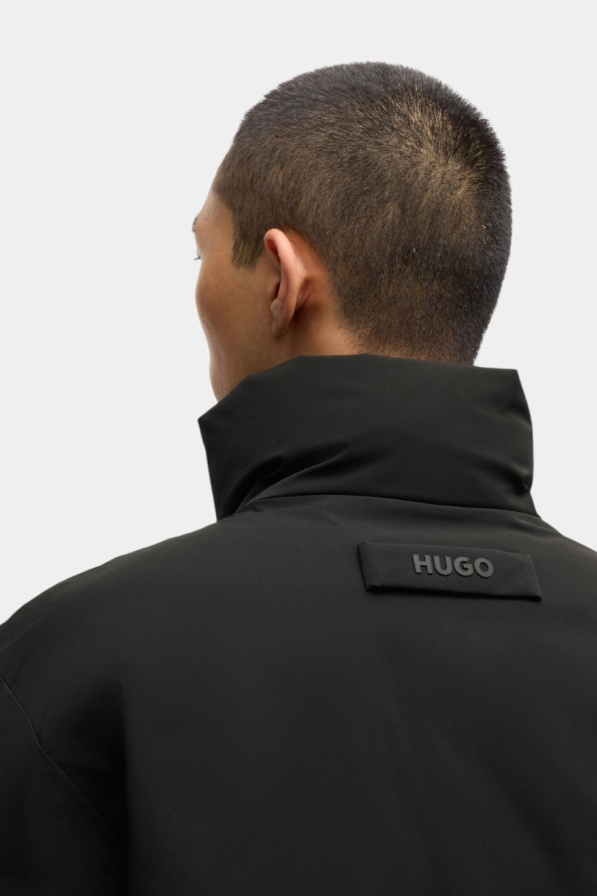 Черный водонепроницаемый пуховик Brandly2441 50530289 001 HUGO