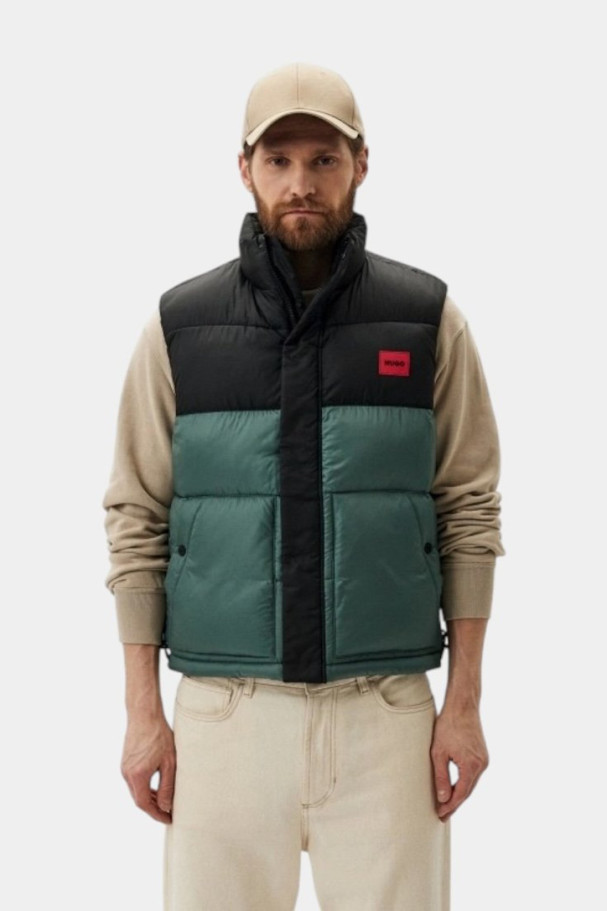 Черно-зеленая жилетка Baltino2411 с водоотталкивающим покрытием 50505895 343 HUGO