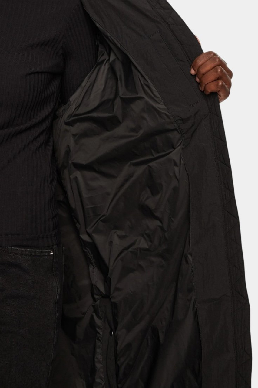 Чорний подовжений пуховик Fini-2 50522318 001 HUGO