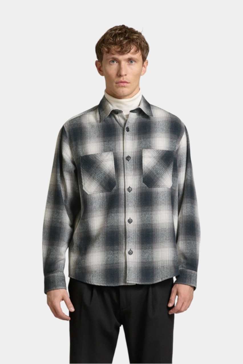 Чорно-біла картата сорочка Erato 50534849 034 HUGO