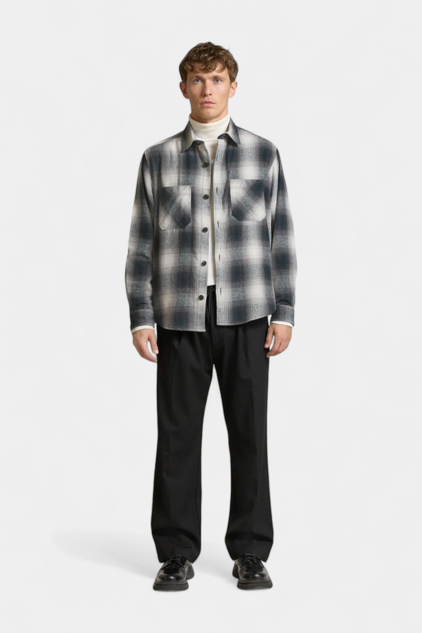 Чорно-біла картата сорочка Erato 50534849 034 HUGO