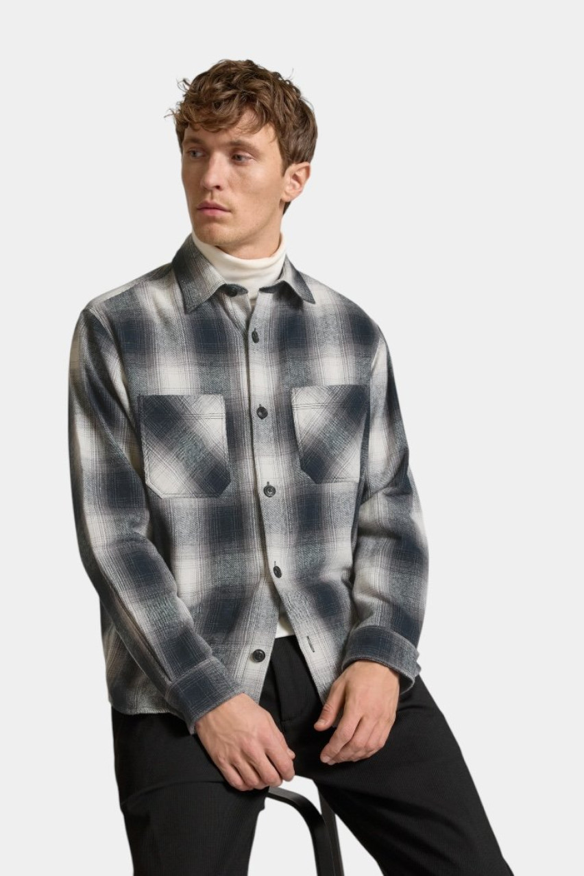 Чорно-біла картата сорочка Erato 50534849 034 HUGO