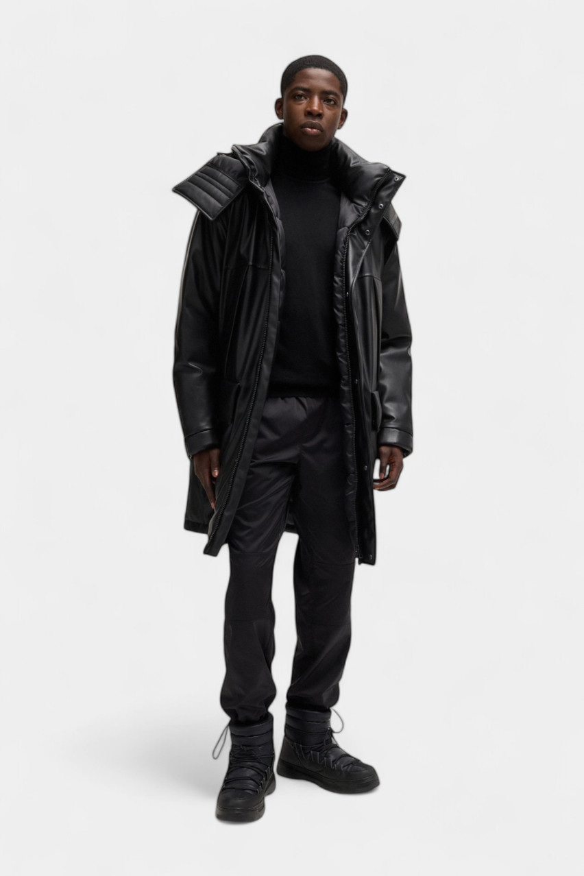 Черный шерстяной гольф San Thomas-M 50474174 001 HUGO