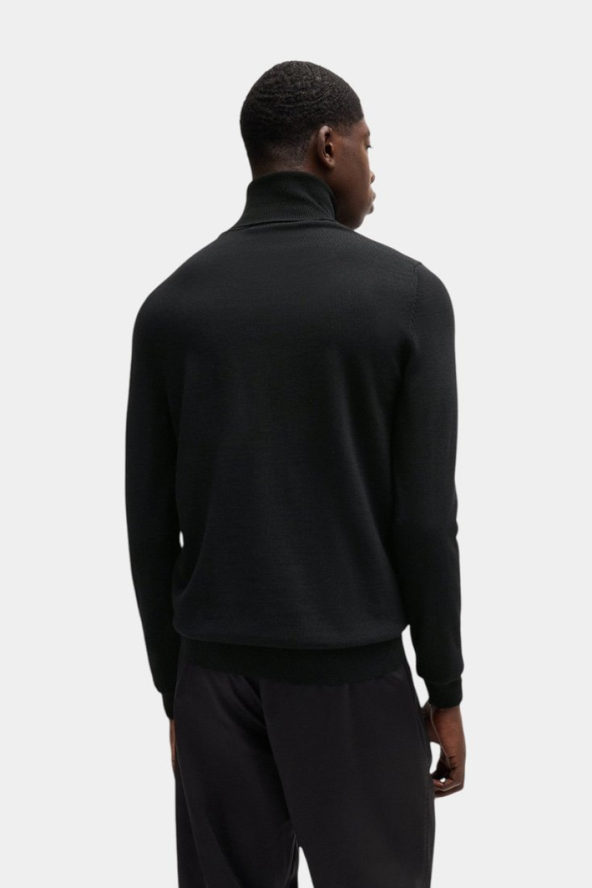 Черный шерстяной гольф San Thomas-M 50474174 001 HUGO