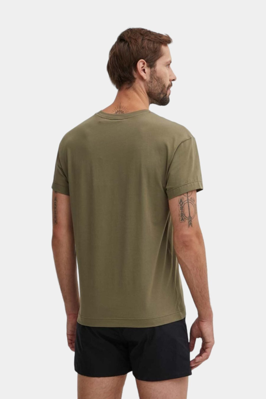Хаки пижамная футболка SprayLogo 50520463 345 HUGO