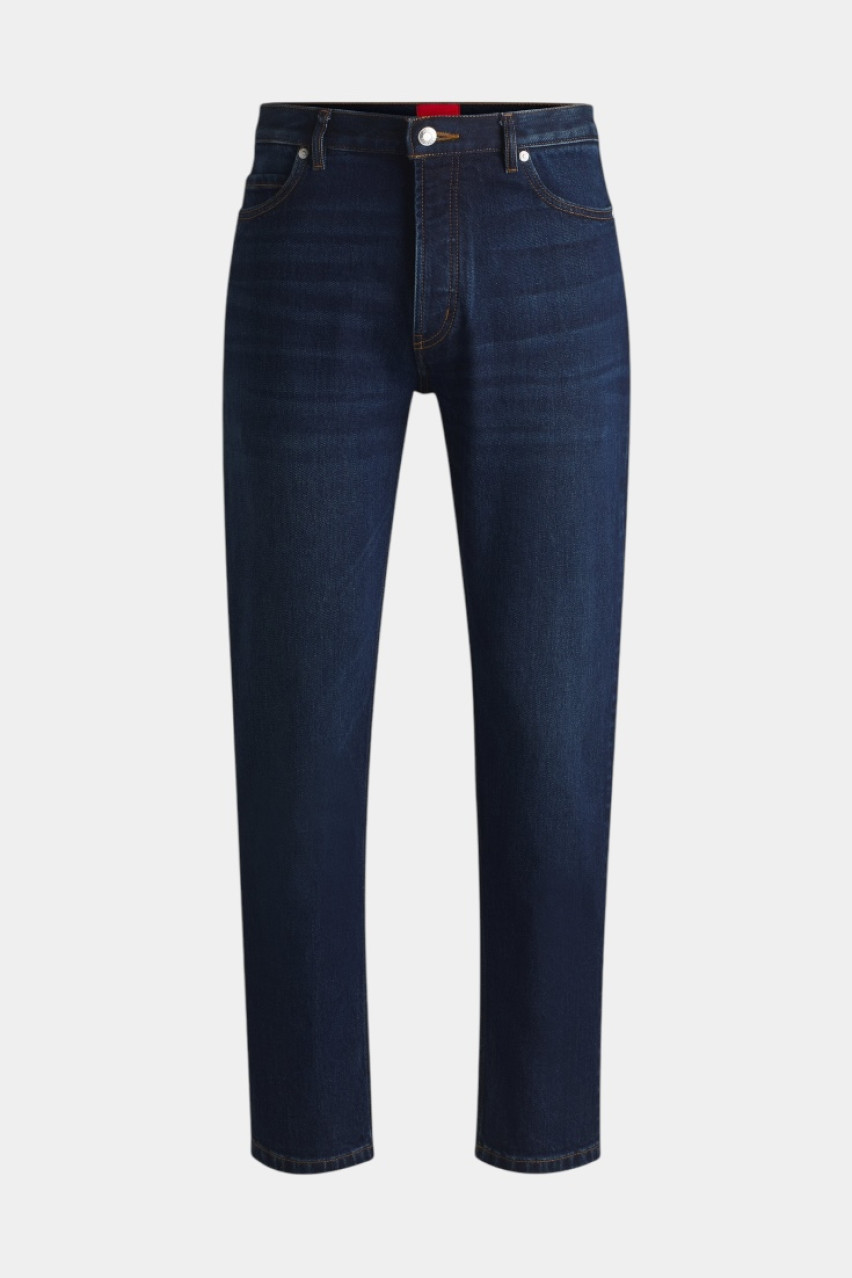 Темно-синие джинсы HUGO 634 приталенного кроя из эластичного денима 50530612 405 HUGO