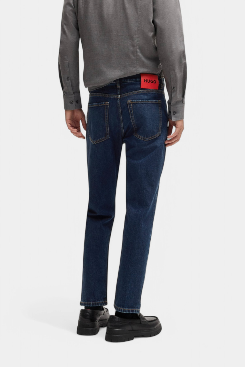 Темно-синие джинсы HUGO 634 приталенного кроя из эластичного денима 50530612 405 HUGO