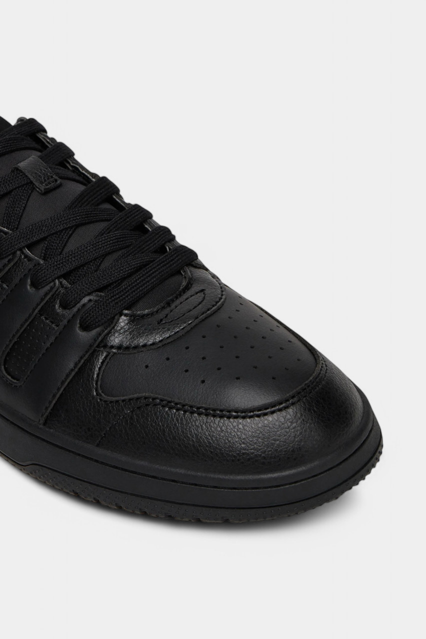 Черные кеды Hadrian_Tenn_lgpu из экокожи 50541711 006 HUGO