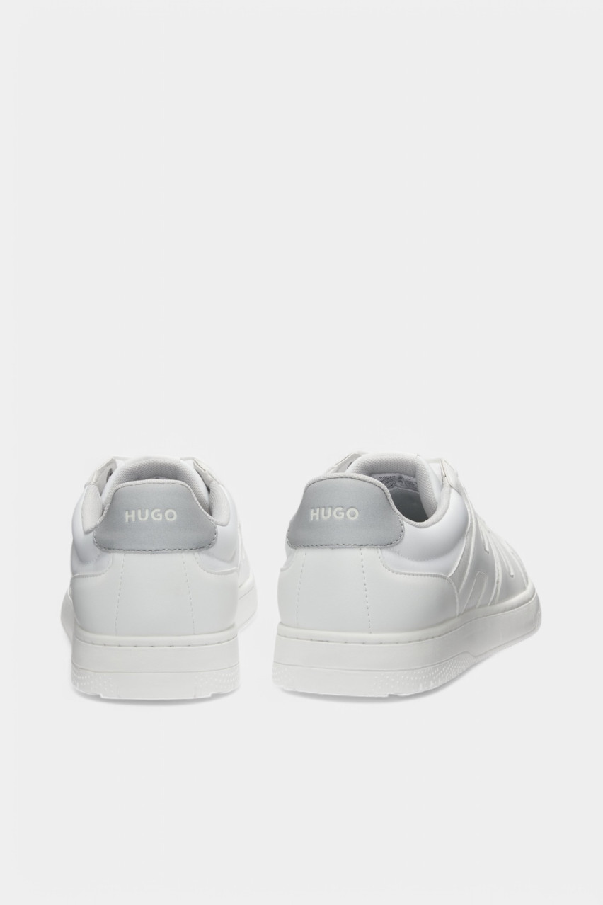 Белые кеды Hadrian_Tenn_lgpu из экокожи 50541711 121 HUGO