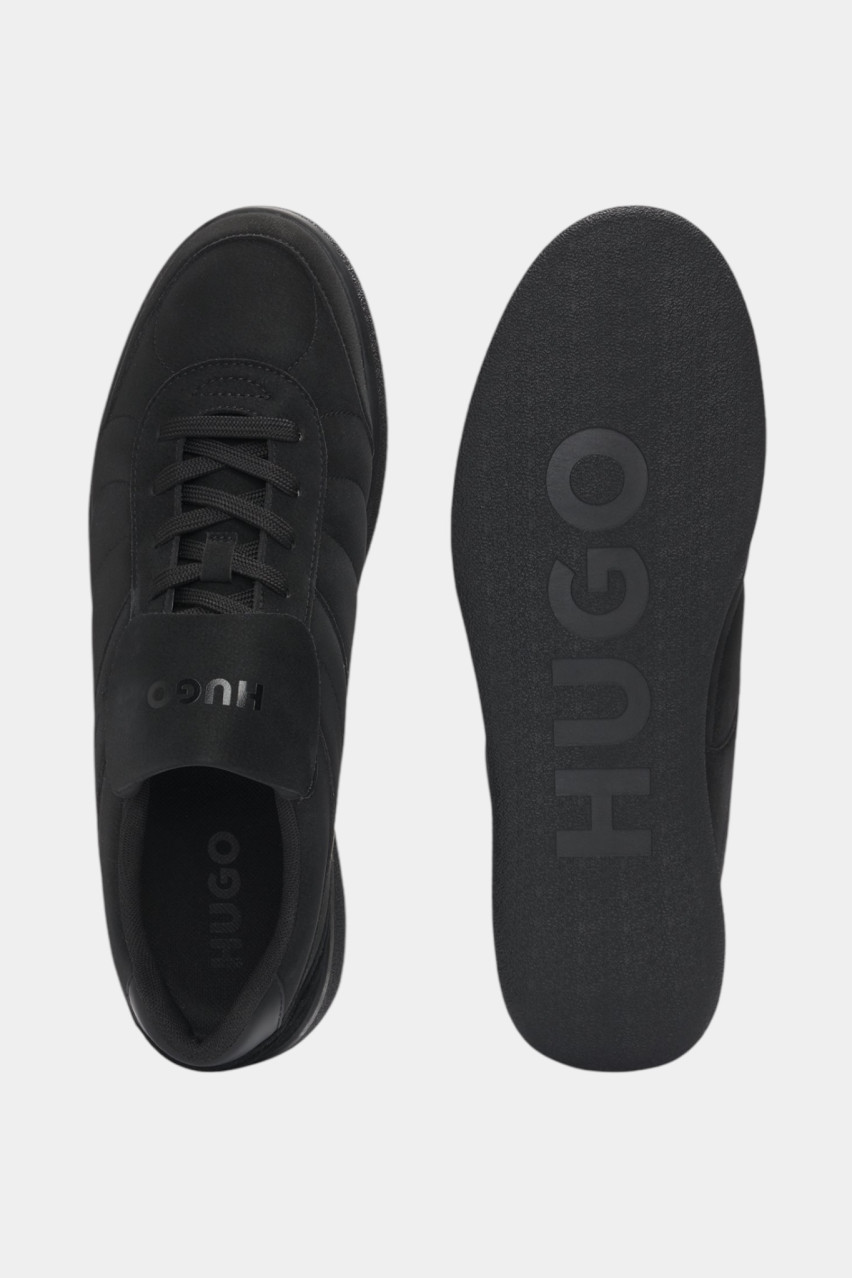 Чорні замшеві кеди Riven_Tenn_Nupu з ефектом нубуку 50536279 005 HUGO