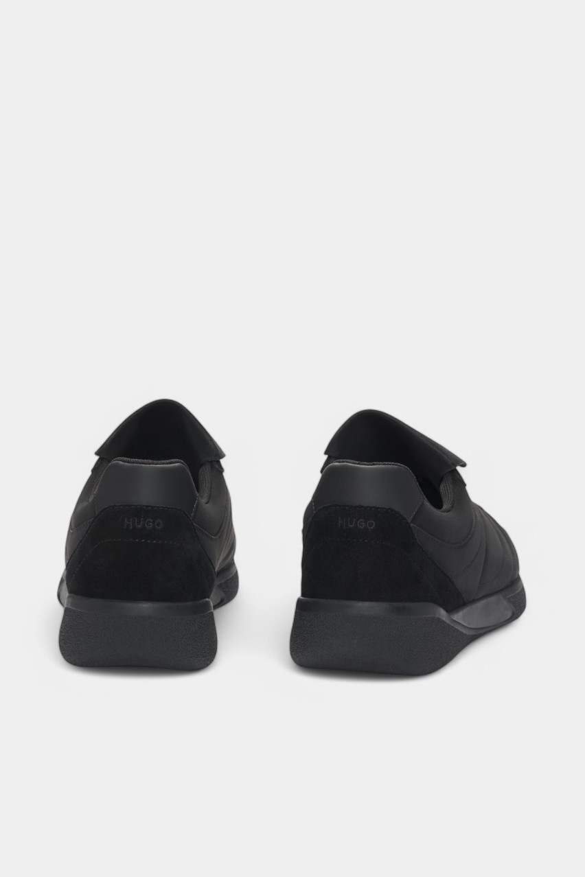 Чорні замшеві кеди Riven_Tenn_Nupu з ефектом нубуку 50536279 005 HUGO