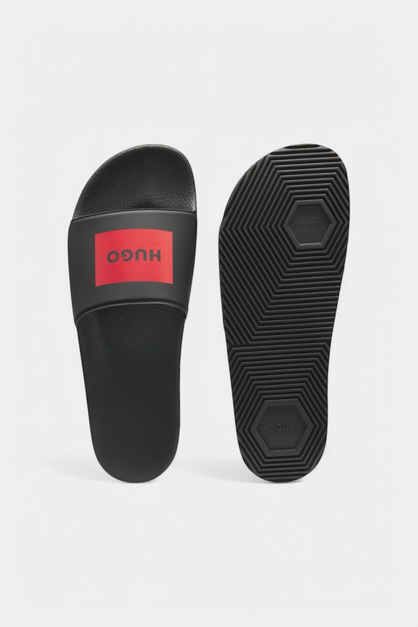 Чорні шльопанці Timein_Slid_Ph_N 50548061 001 HUGO