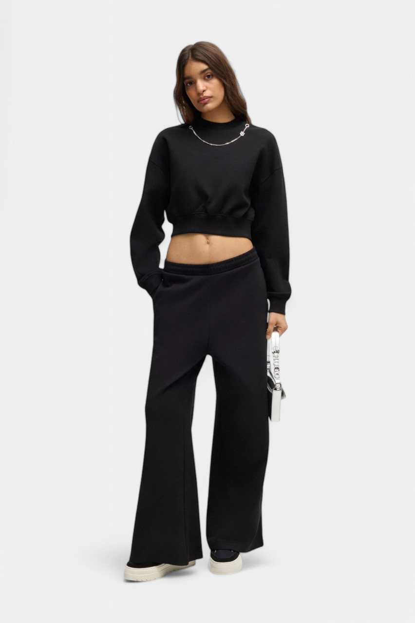 Черные спортивные штаны Nalosia свободного кроя 50530447 01 HUGO