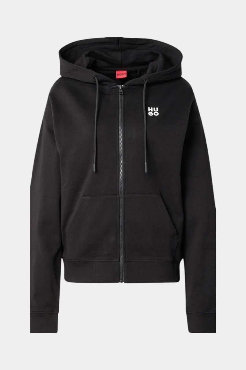 Черные худи Dalfine на молнии 50535240 001 HUGO