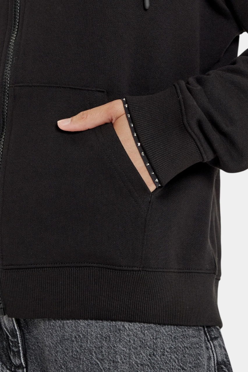 Черные худи Dalfine на молнии 50535240 001 HUGO