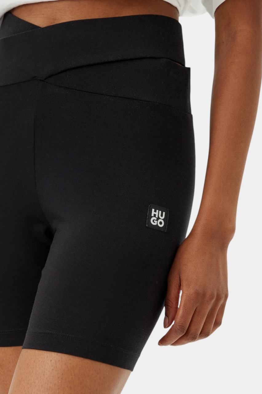 Чорні велосипедки Ivy Cyclist з перехресним поясом 50540169 002 HUGO