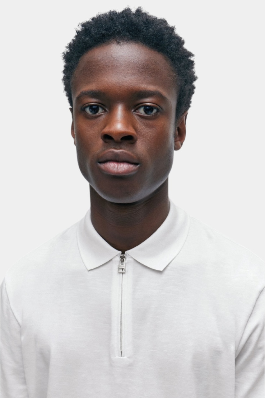 Біле поло Dekok233 на блискавці 50496003 100 HUGO