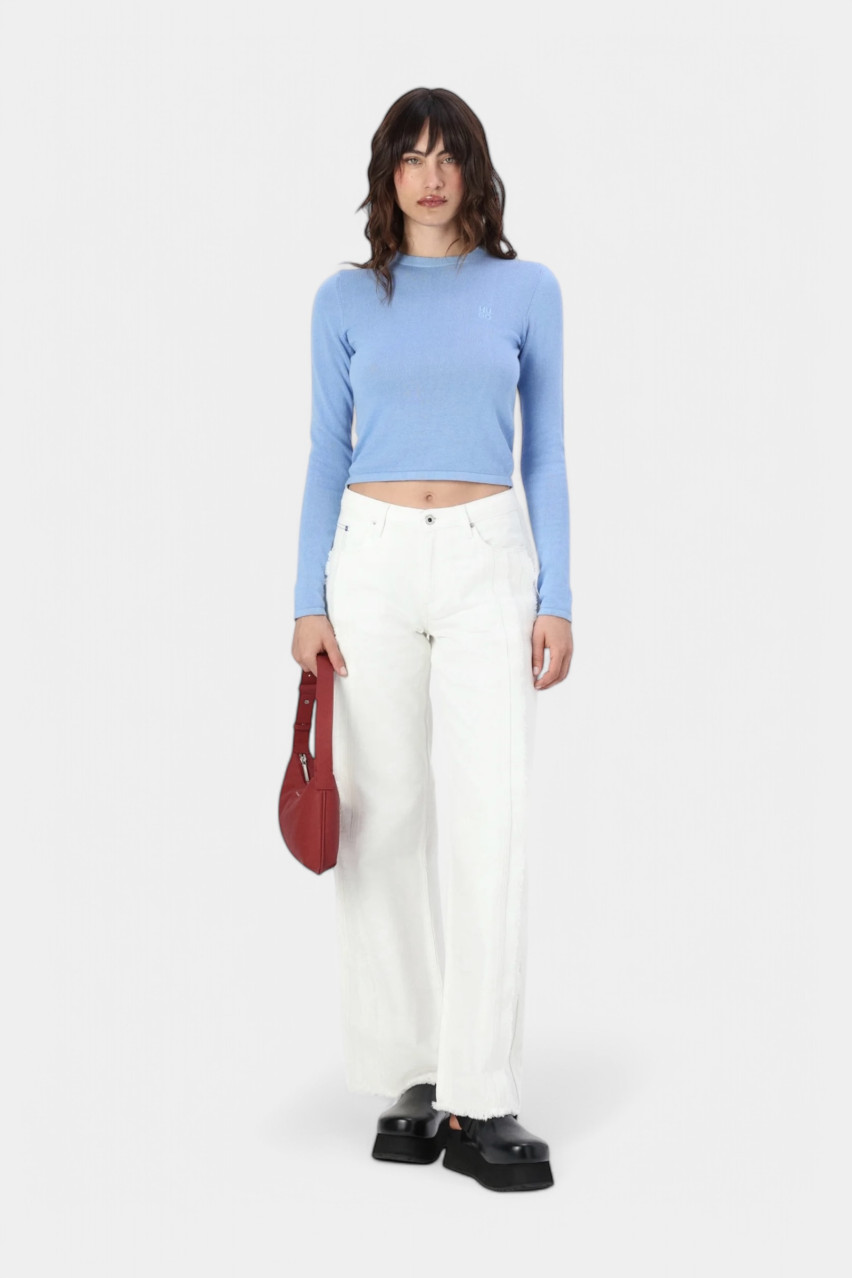 Блакитний вʼязаний светр Scallia 50514296 452 HUGO