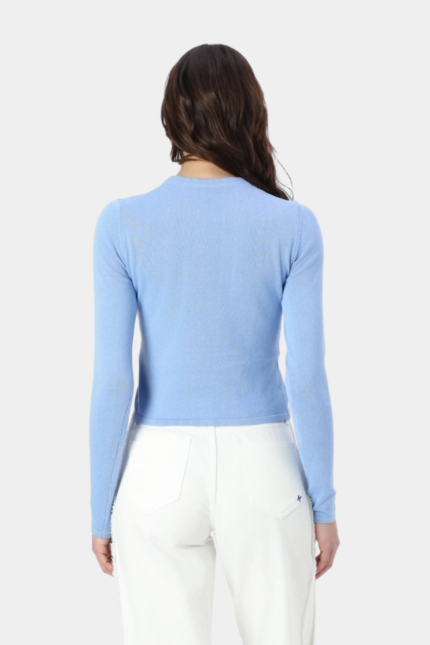 Блакитний вʼязаний светр Scallia 50514296 452 HUGO