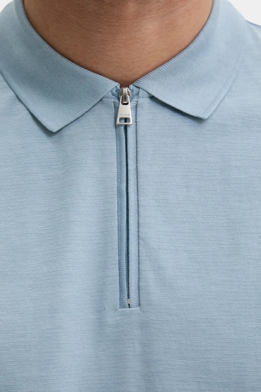 Блакитне поло Dekok233 на блискавці 50543368 483 HUGO