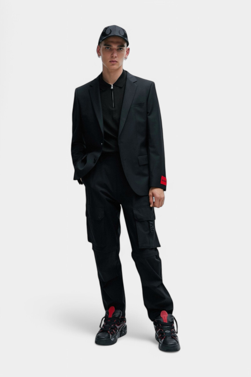 Чорне поло Dekok233 на блискавці 50496003 001 HUGO