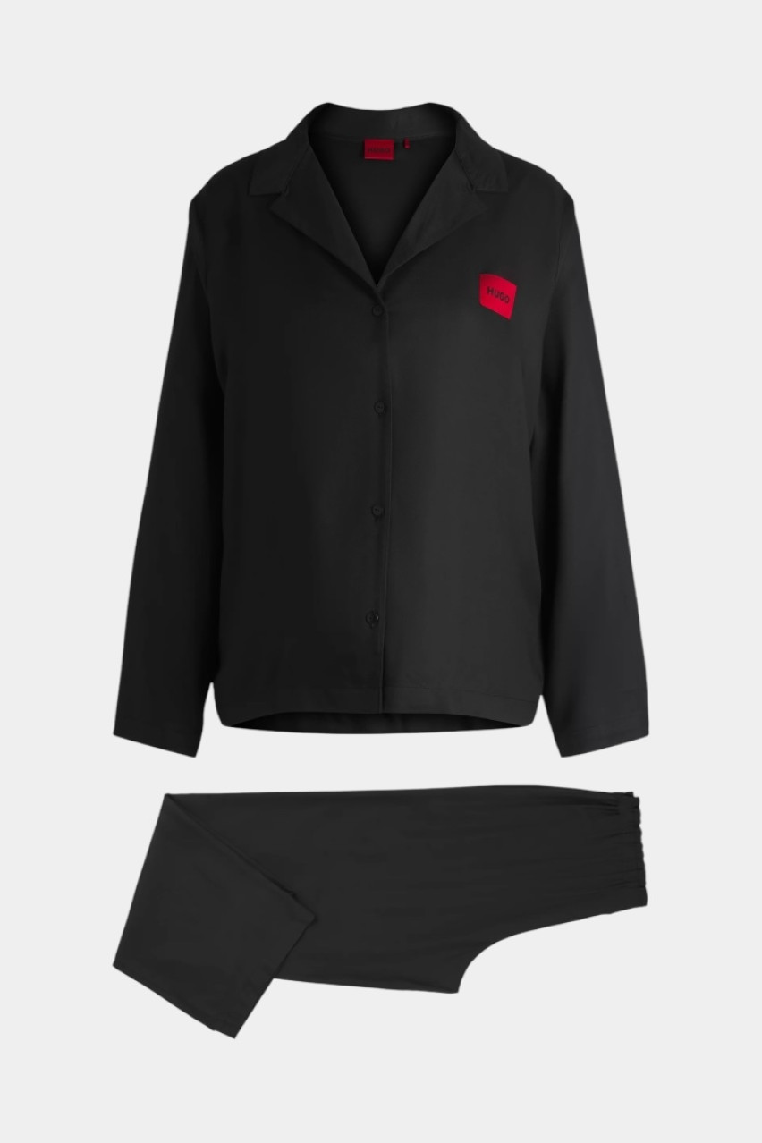 Чорна піжама Elle_Long Set 50531526 001 HUGO