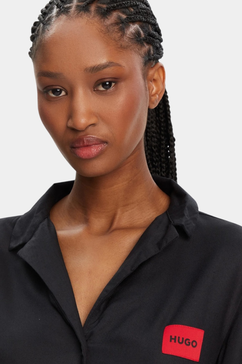 Чорна піжама Elle_Long Set 50531526 001 HUGO